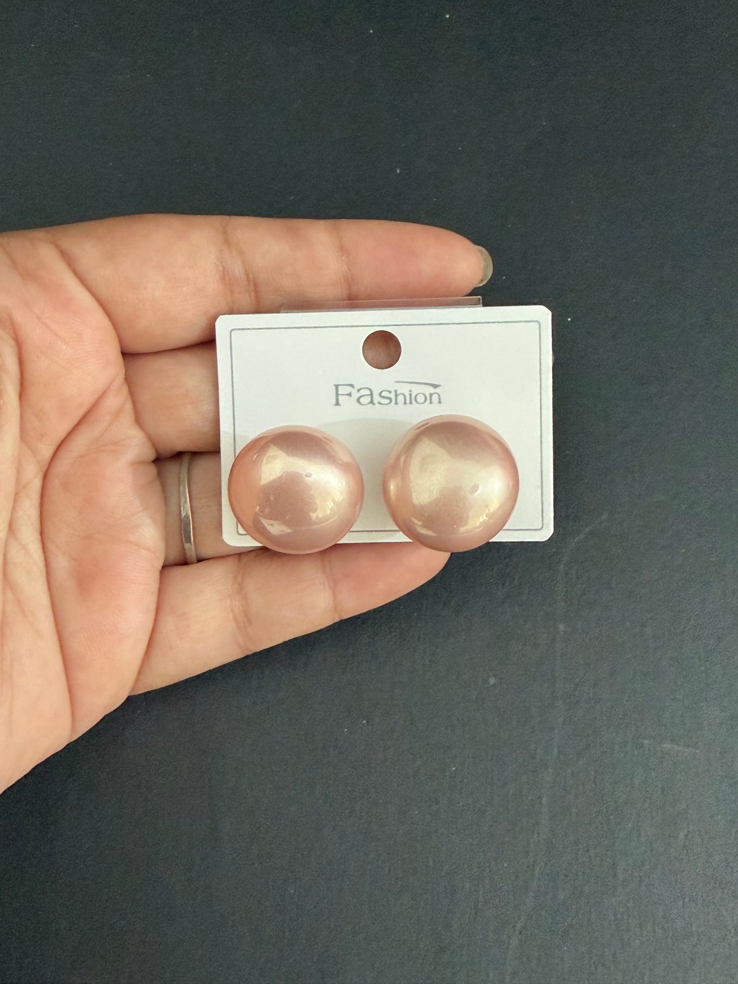 Champagne Pearl Earrings