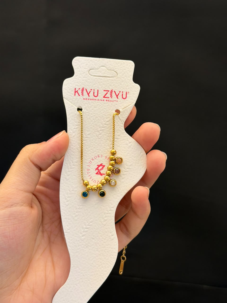 Multi Colour Beads Anklet DB00083