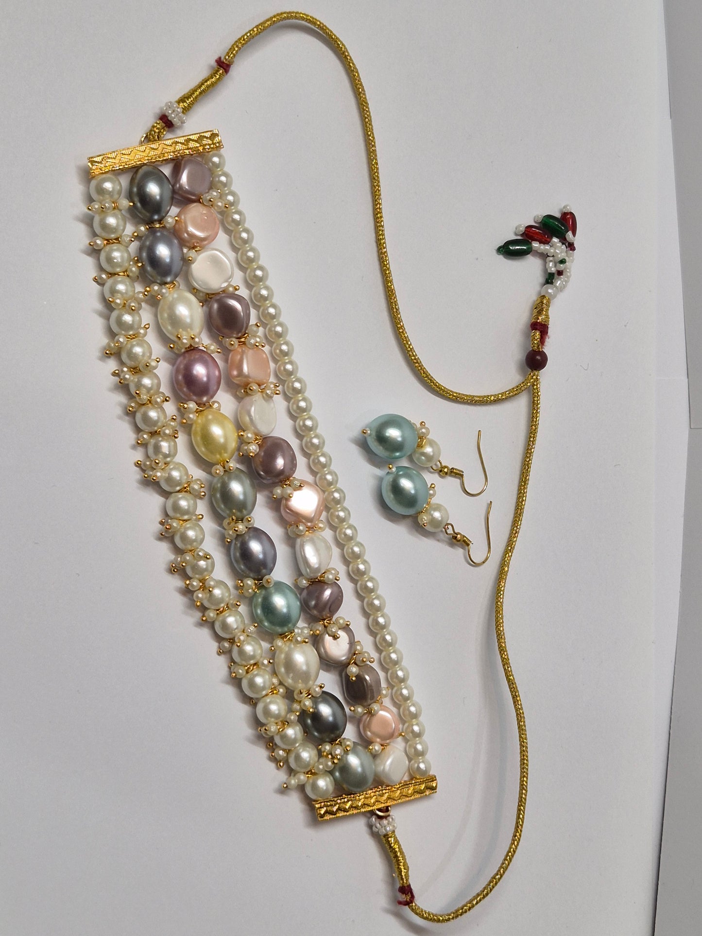 Multi Colour Unique Necklace - Premium Finish