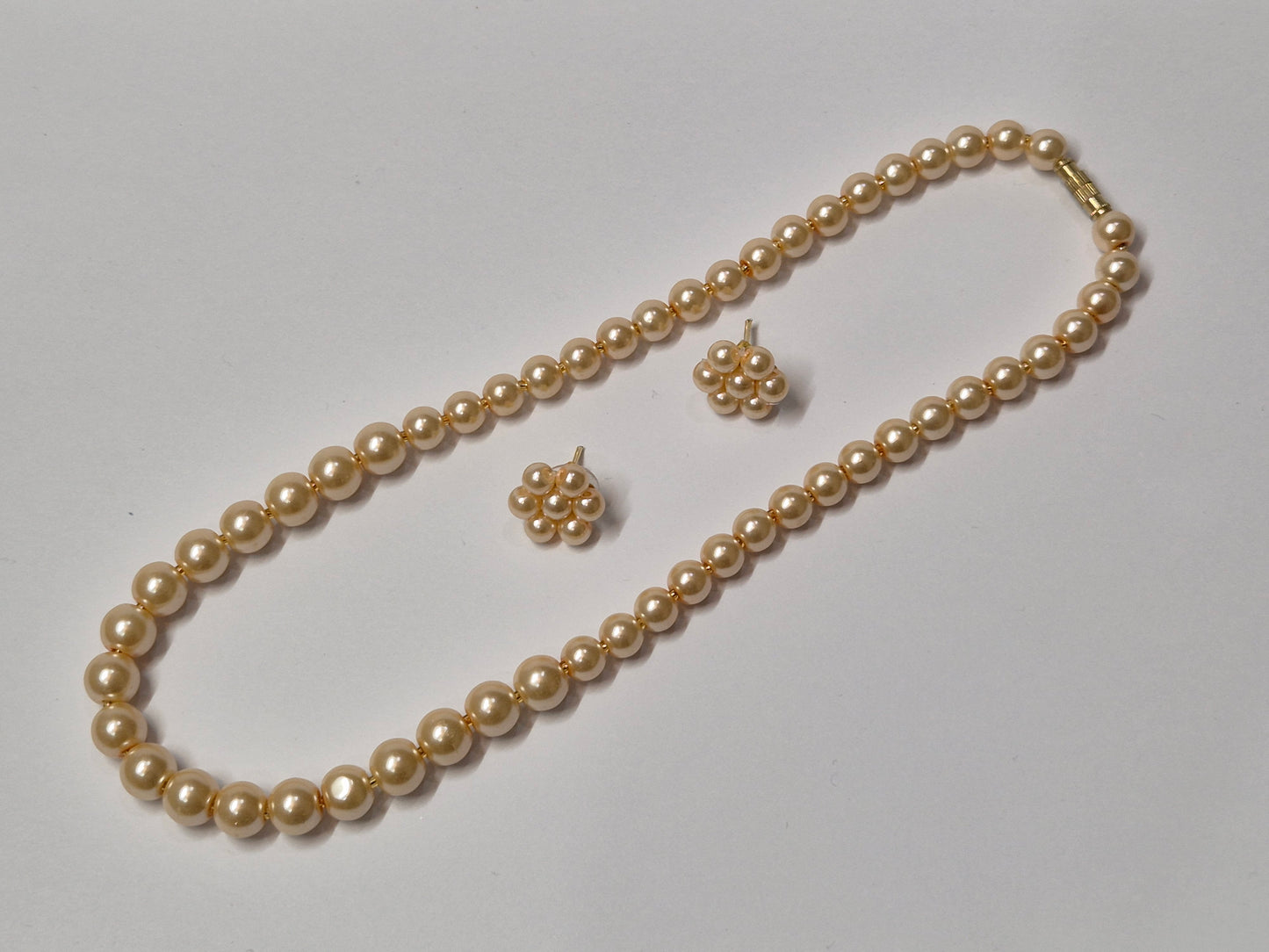 Golden Shade Beads Necklace Set