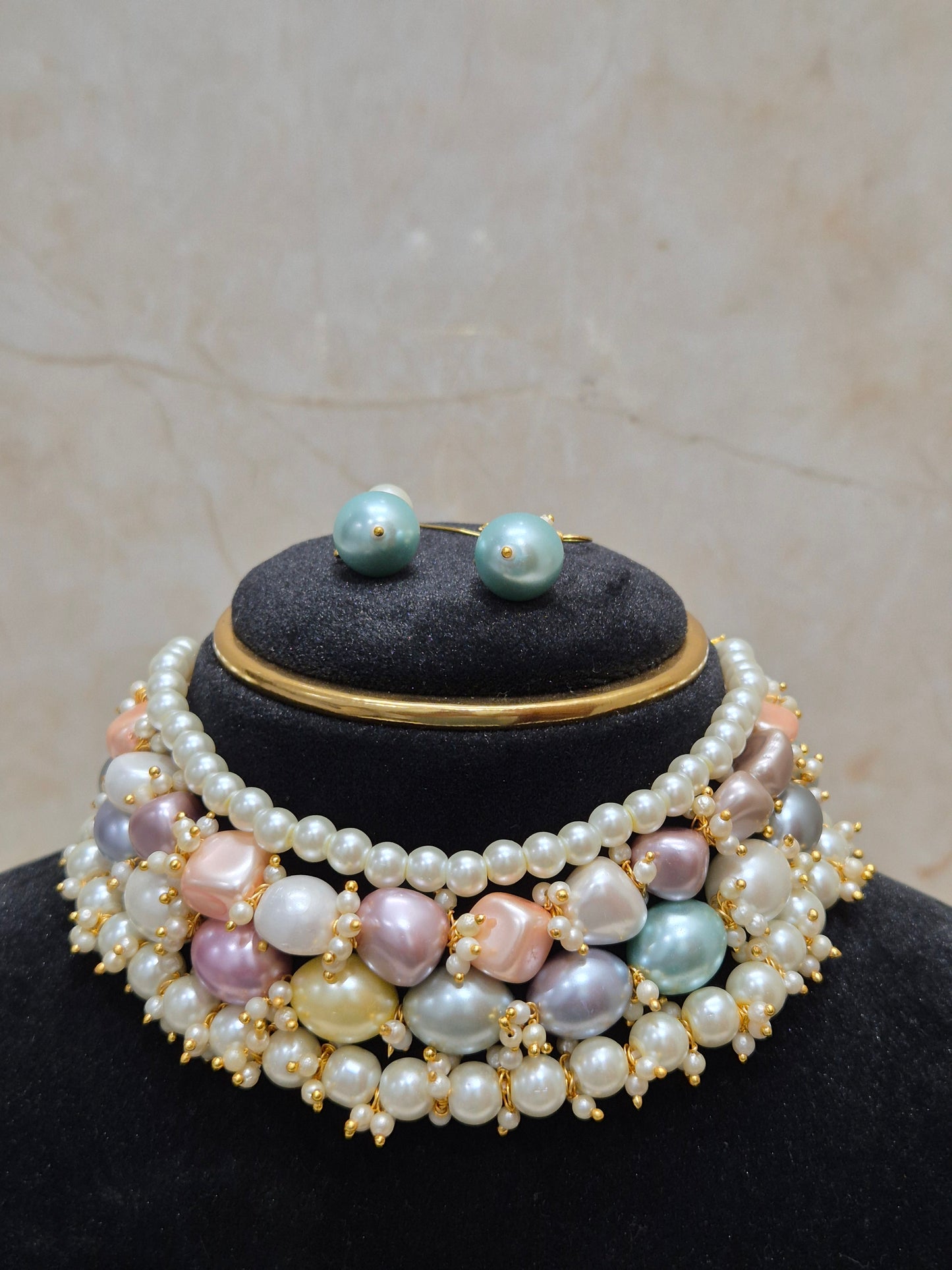 Multi Colour Unique Necklace - Premium Finish