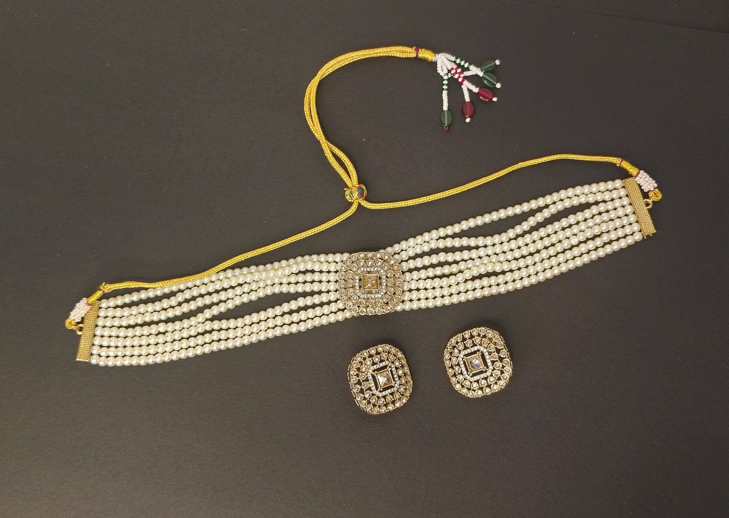 Royal Victorian Multi Strand Pearl Choker