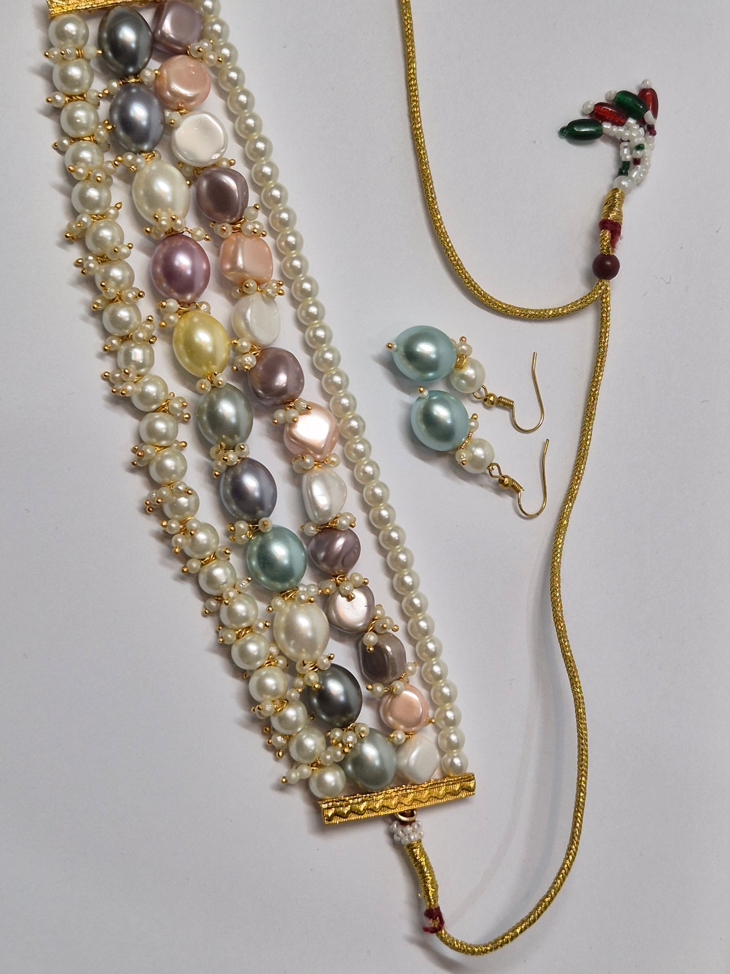 Multi Colour Unique Necklace - Premium Finish