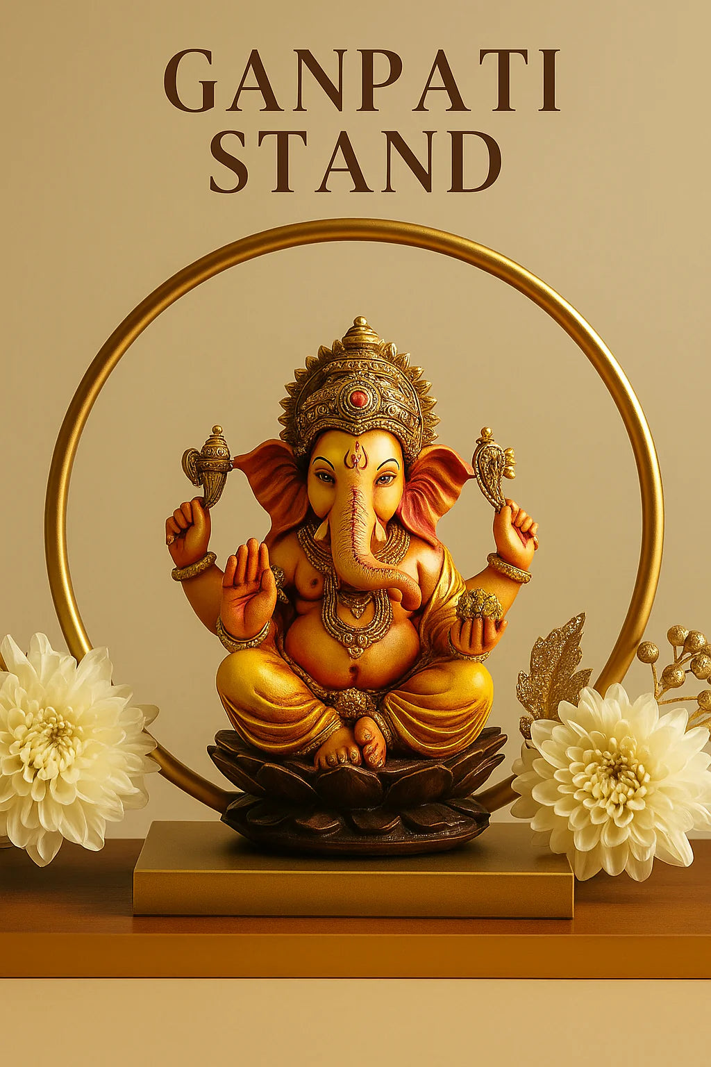 Metal Backdrop - Golden - 16 inches