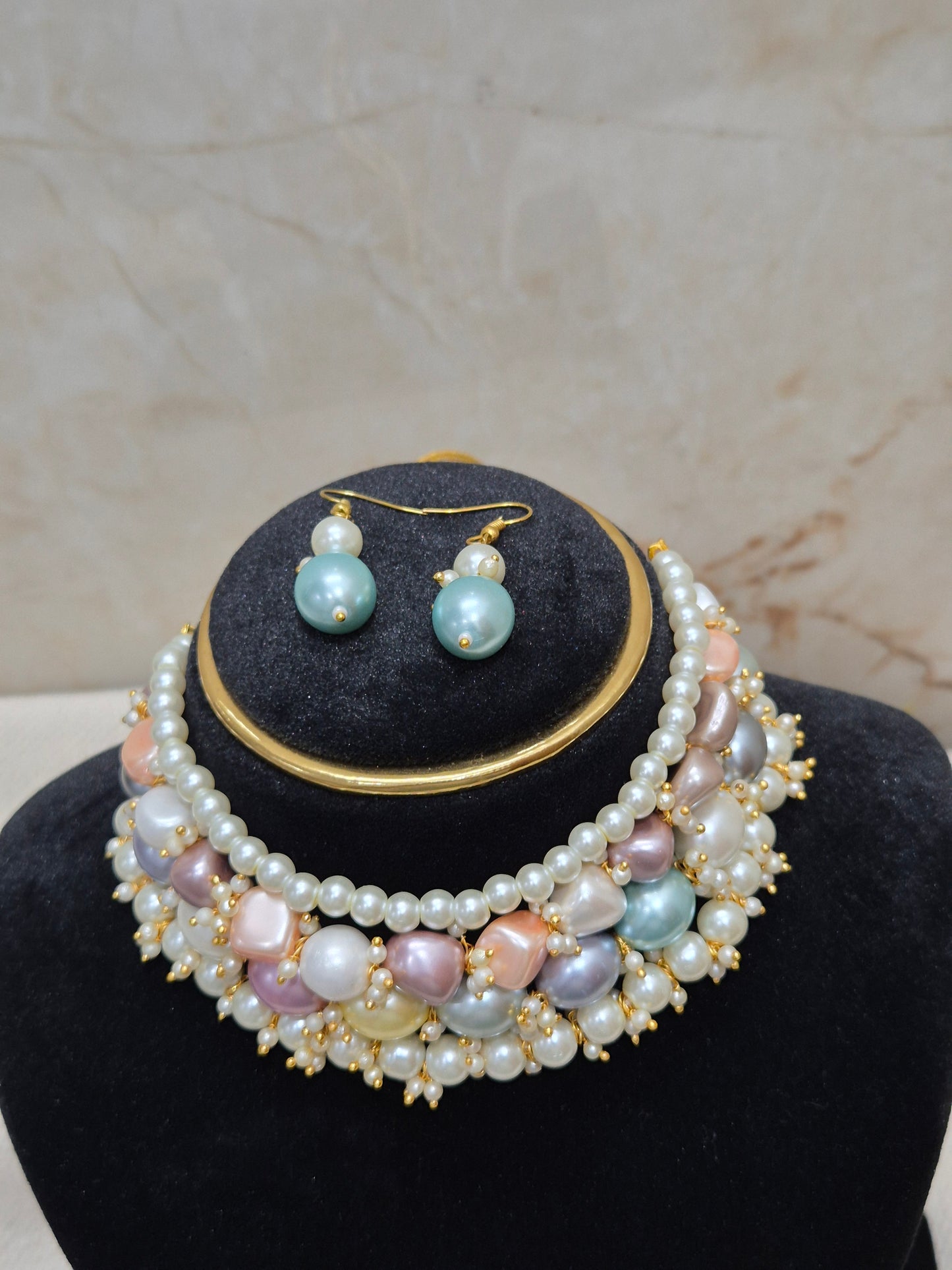 Multi Colour Unique Necklace - Premium Finish