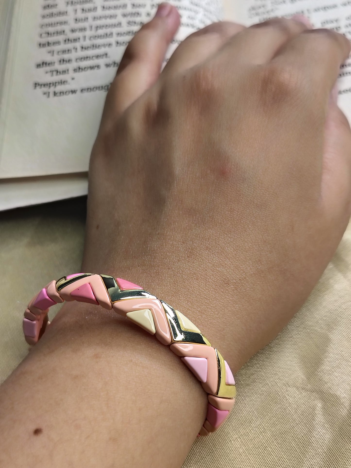 Pink and Creamy Bracelet