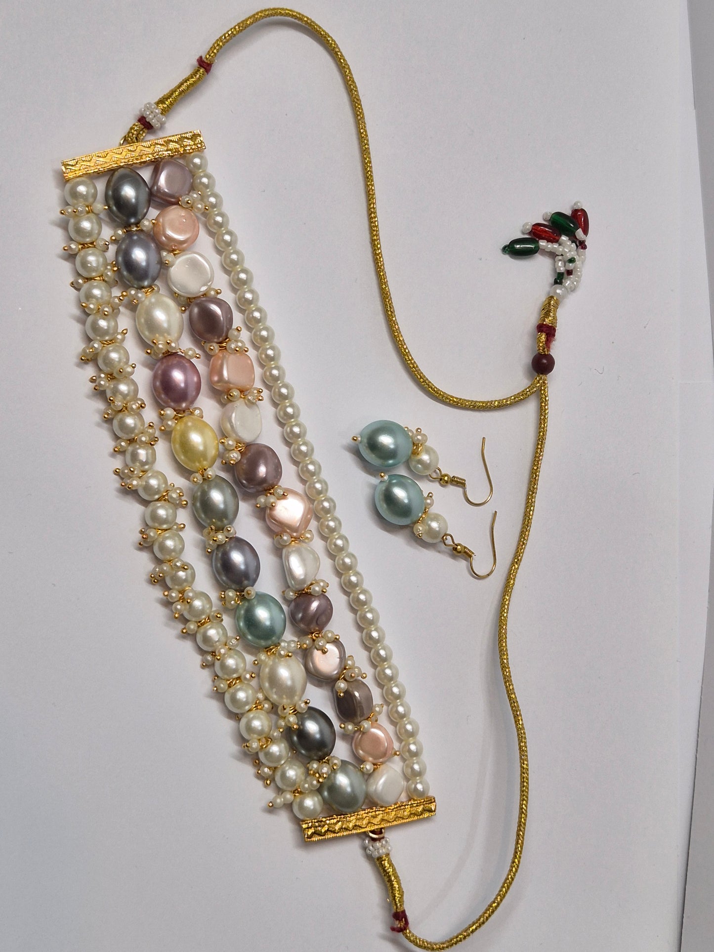 Multi Colour Unique Necklace - Premium Finish