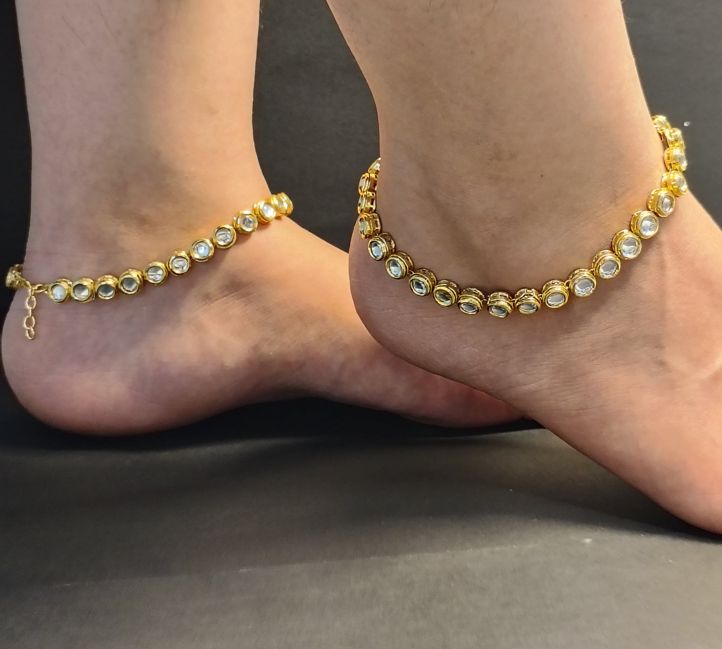 Kundan Anklets