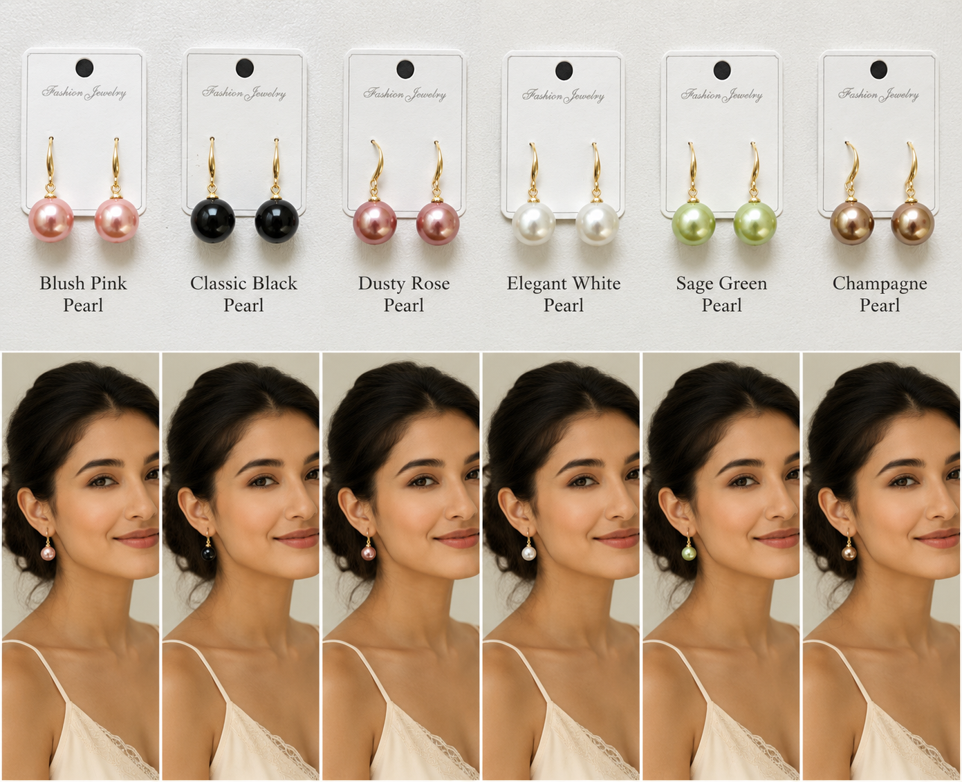 Classic Black Pearl Earrings