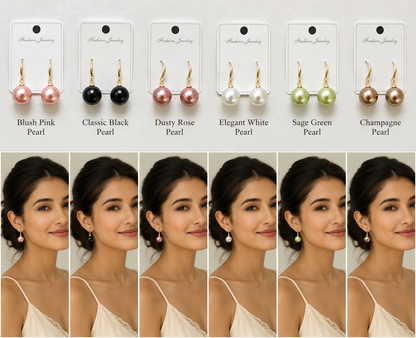 Classic Black Pearl Earrings