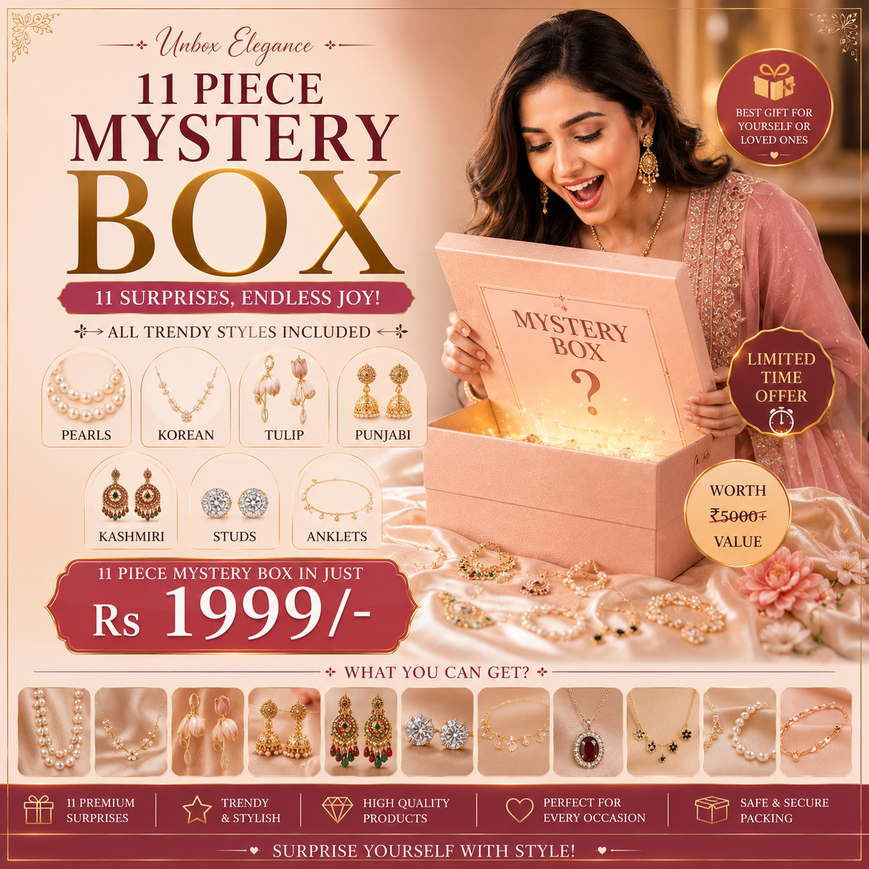 The Luxe 11 - Piece Mystery Jewellery Box DB00528