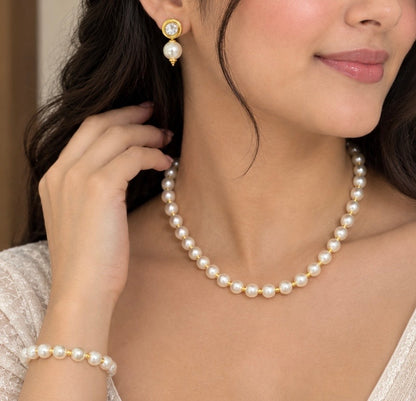 Moon Clip , Seed Pearl and 4 Piece White Pearl Set Combo