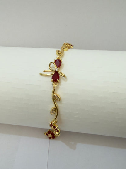 Red Bow Whimsical Bracelet