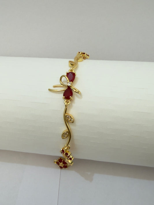 Red Bow Whimsical Bracelet