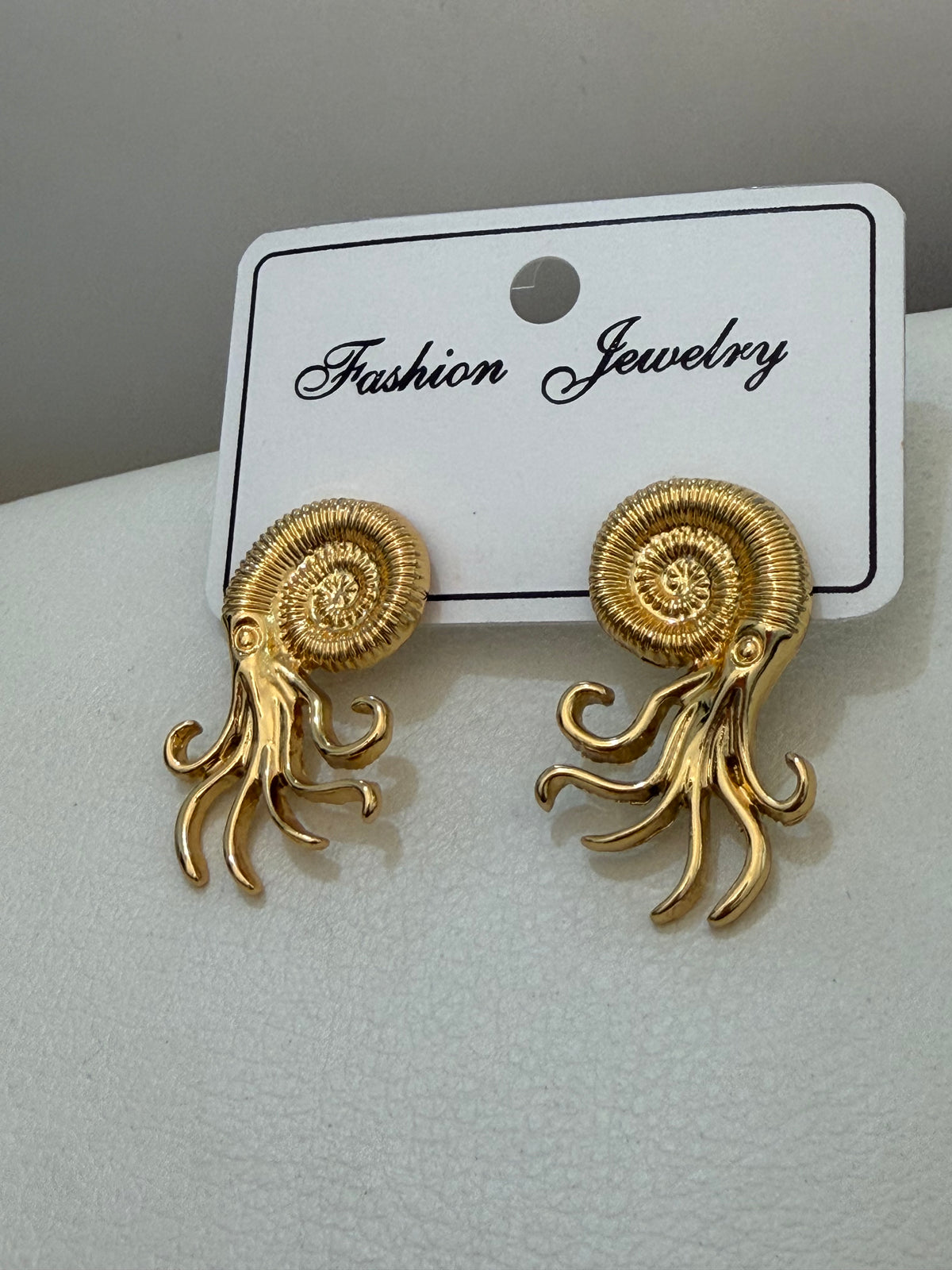 Octopus Statement Stud Earrings