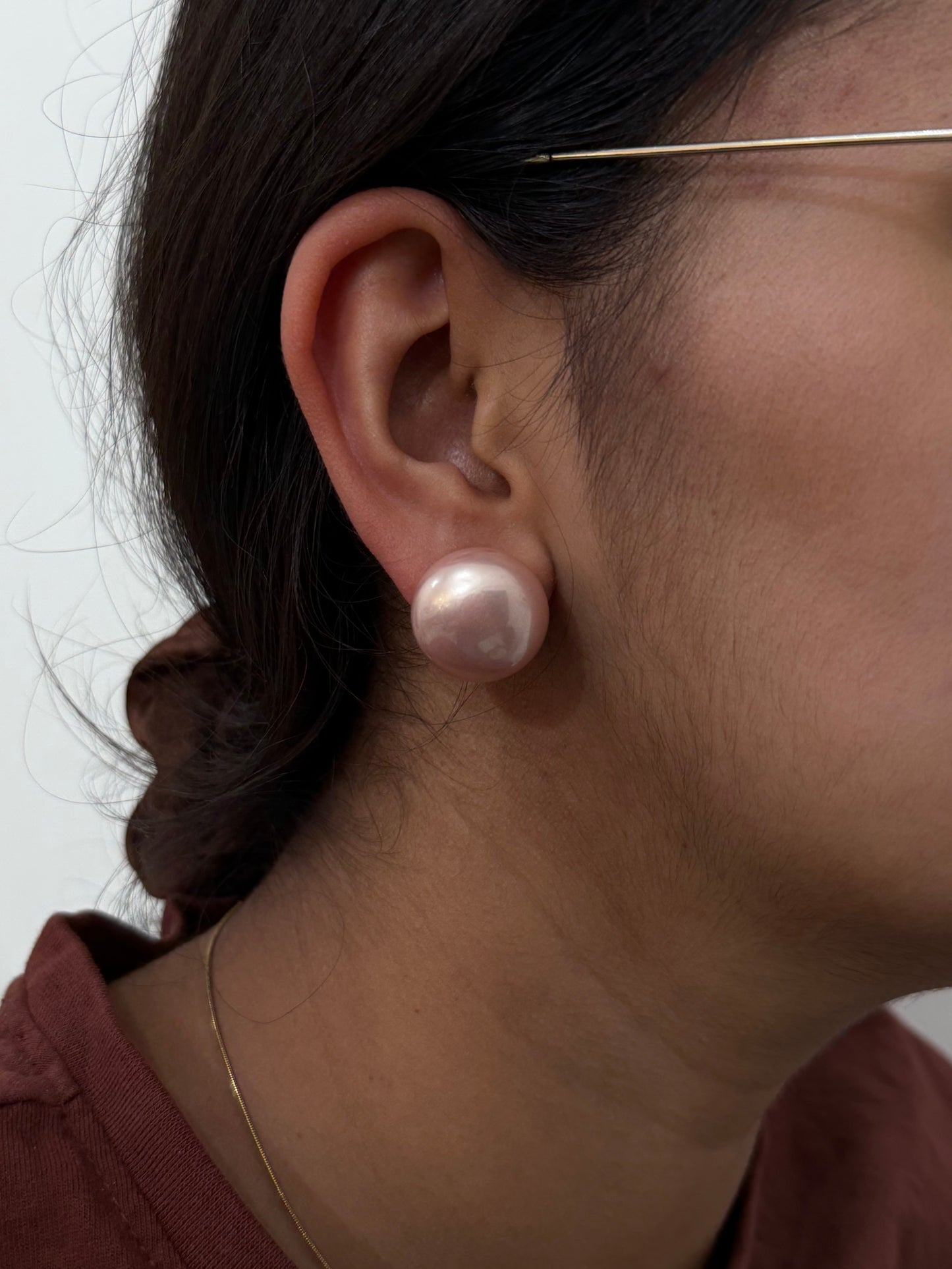 Blush Pink Pearl Earrings