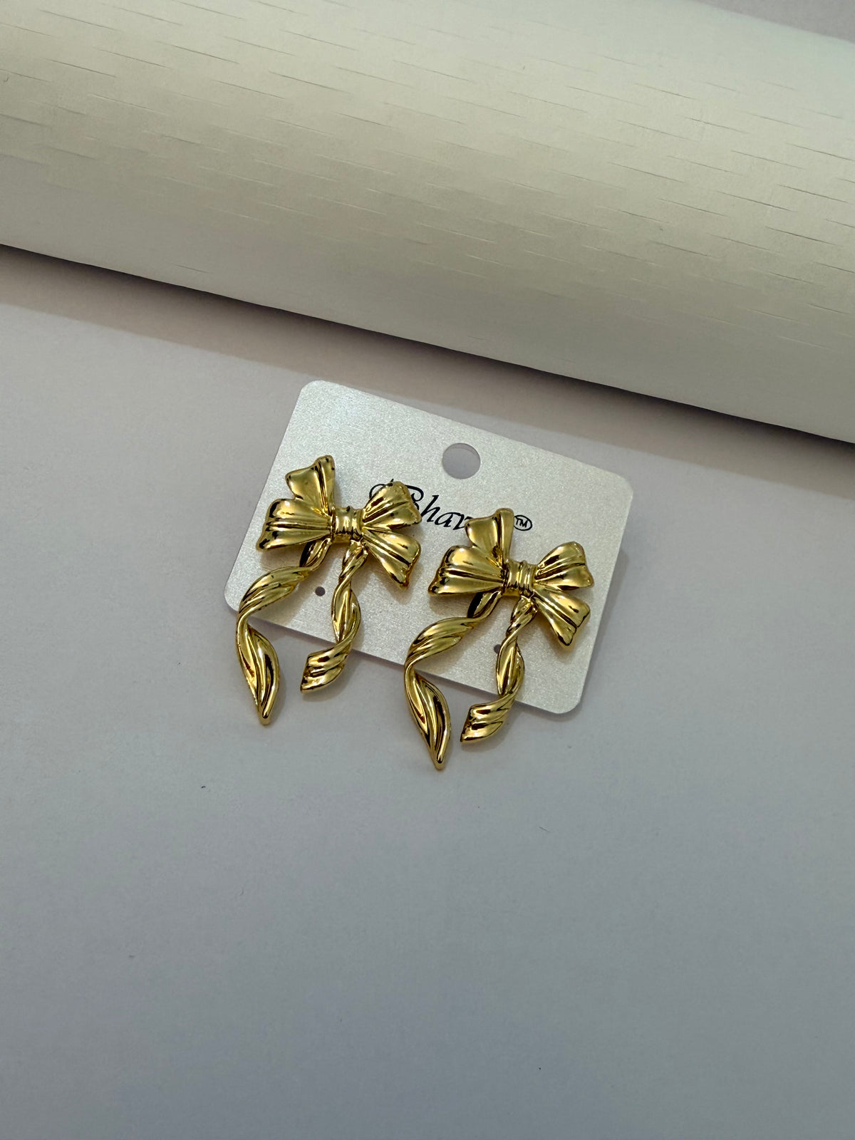 Gilded Ballet Bows Earrings