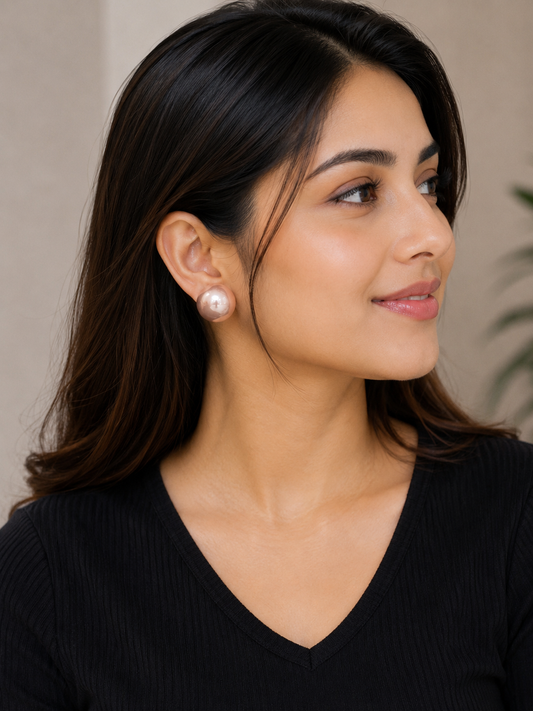 Champagne Pearl Earrings