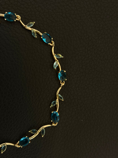 Tulip Bracelet Blue - Premium Anti Tarnish