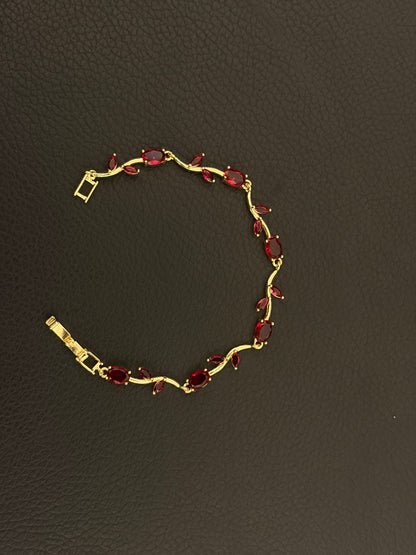 Tulip Bracelet Red - Premium Anti Tarnish