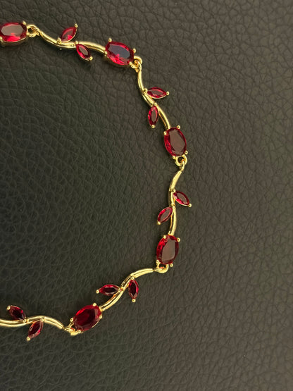 Tulip Bracelet Red - Premium Anti Tarnish