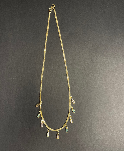 Tiny Rectangle Necklace DB00070