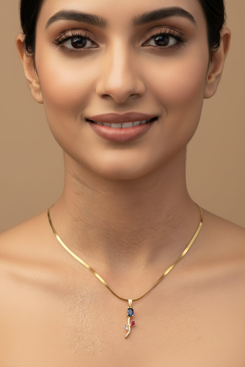 Petal & Stone Tulip Pendant