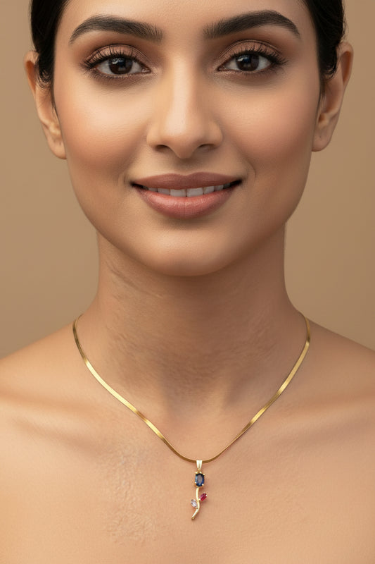 Petal & Stone Tulip Pendant