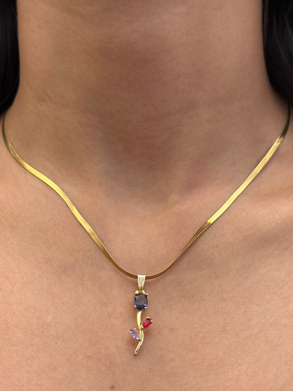 Petal & Stone Tulip Pendant