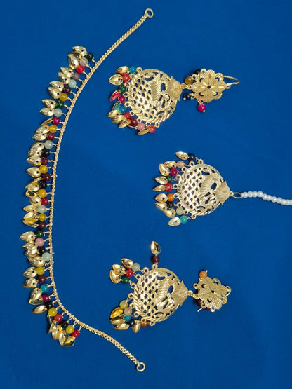 Vibrant Festive Jewelry Set with Multi-Color Beads