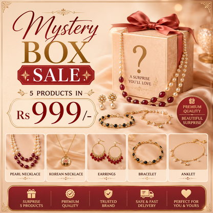 Mystery Box - 5 Trendy Products - Necklace, Earrings, Bracelet, Anklet DB00527