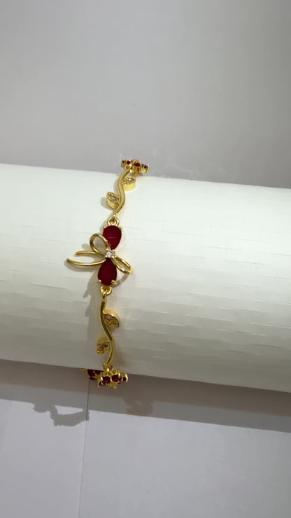 Red Bow Whimsical Bracelet