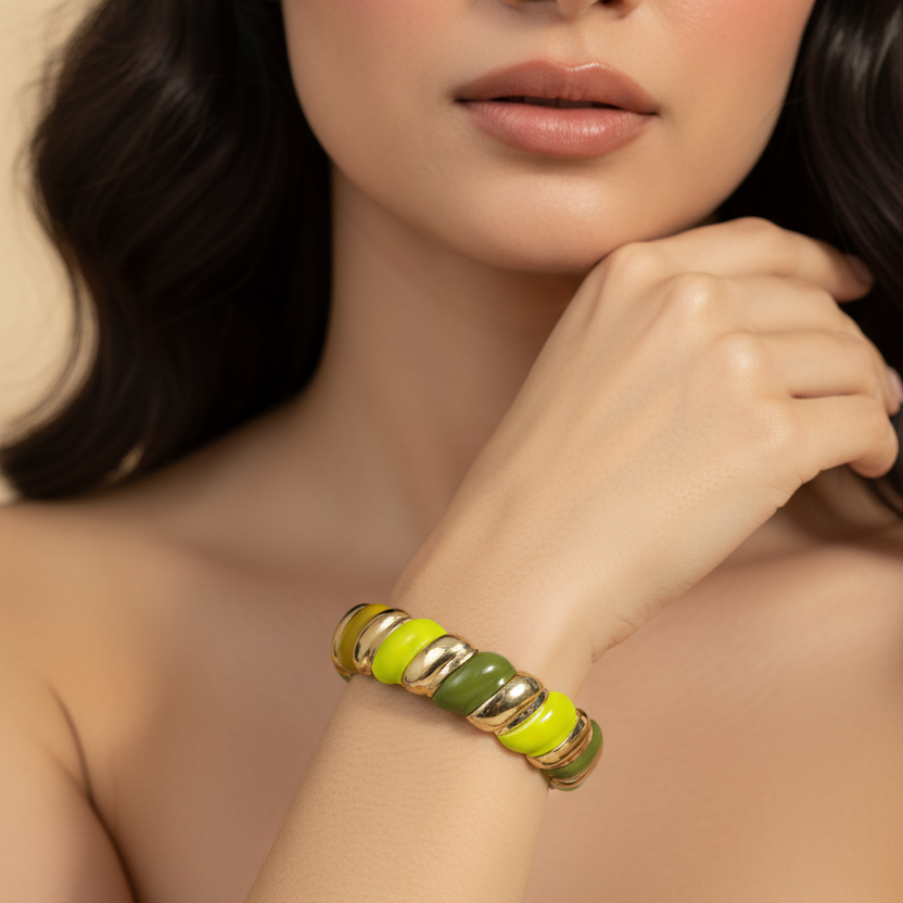 Green & Gold Bracelet