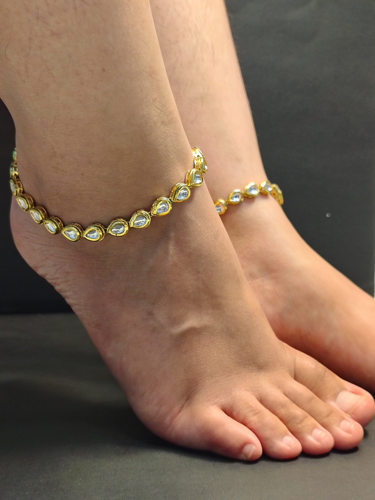 Kundan Anklets