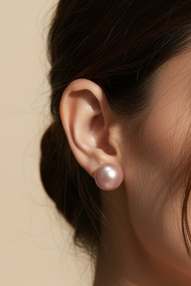 Pink Pearl Earrings