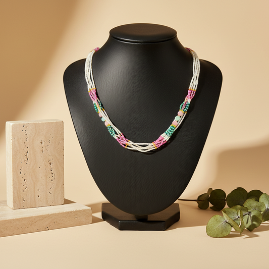 Multi colour & Multi stand Necklace