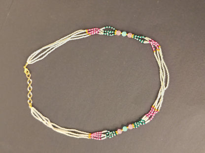 Multi colour & Multi stand Necklace DB00169