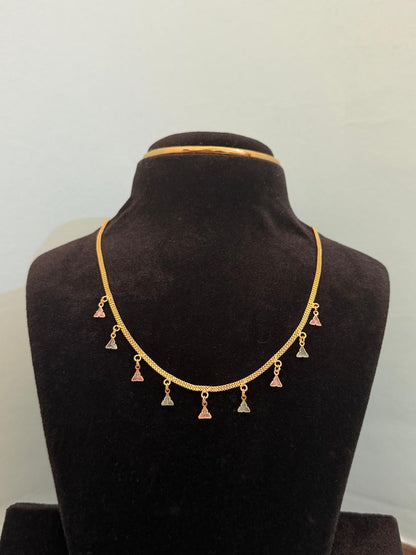 Tiny Triangle Necklace