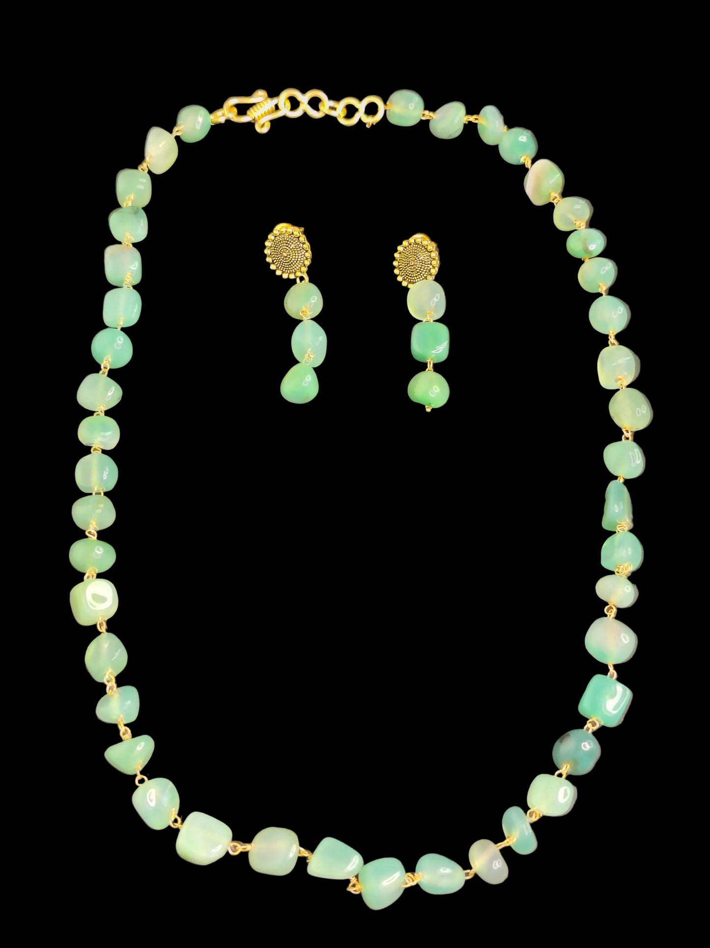 Green Colour  Necklace & Earring Set