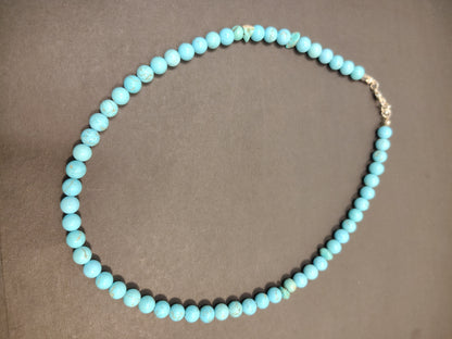 Blue Stone Pearl With Earrings