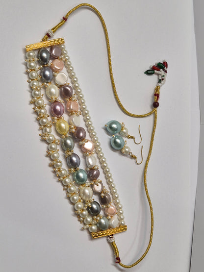 Multi Colour Unique Necklace - Premium Finish