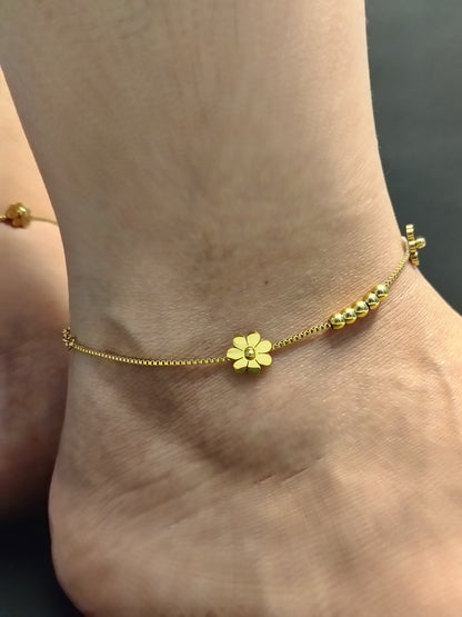 Floral Beads Anklets