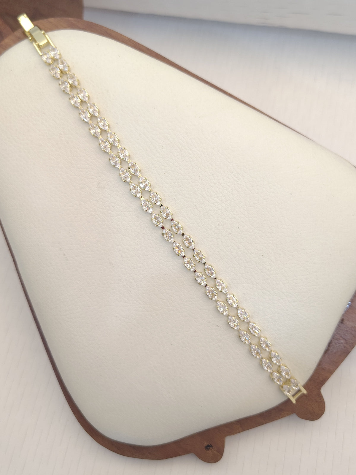 Double-Strand Crystal Tennis Bracelet