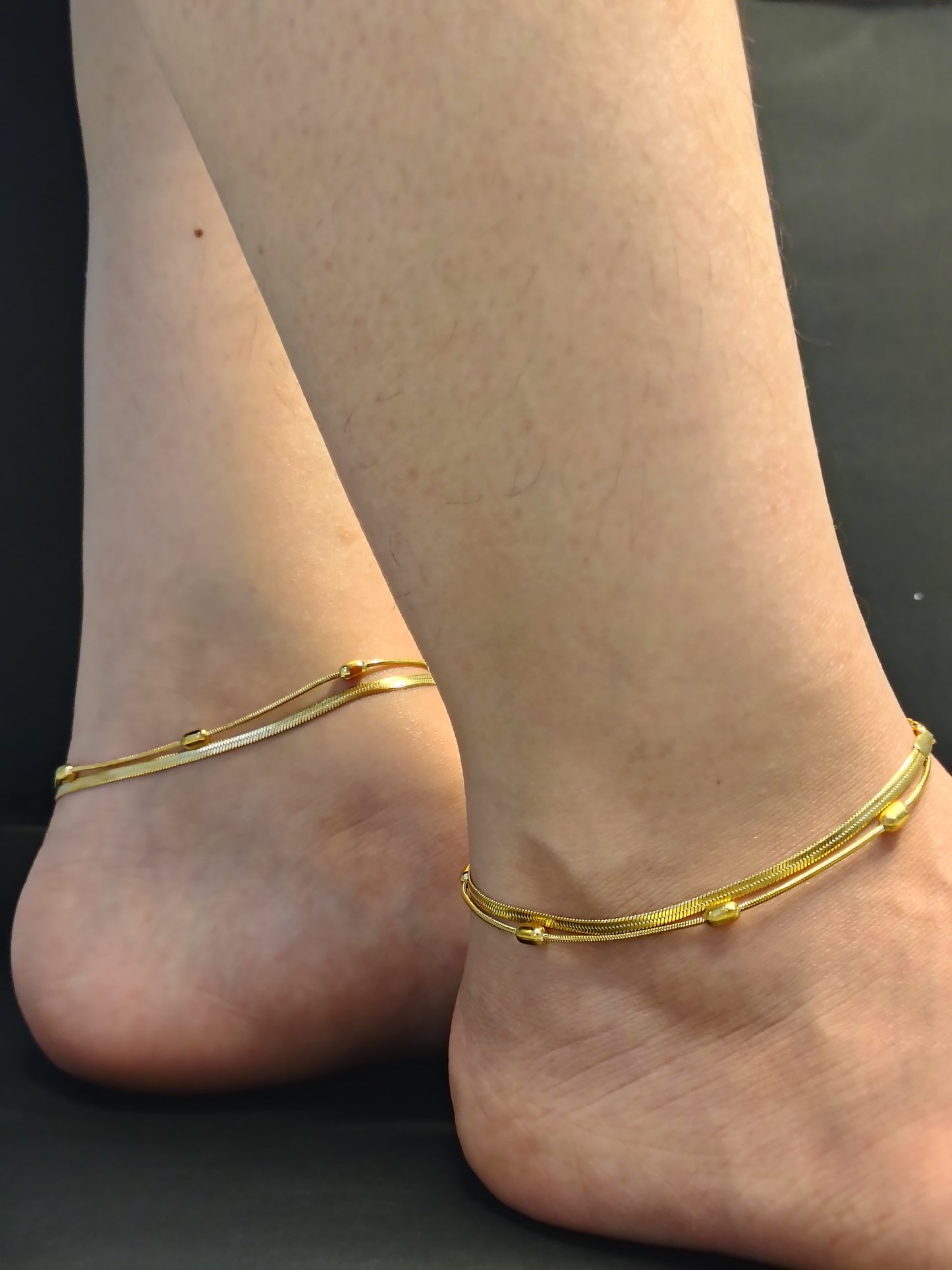 Double Chain Anklets