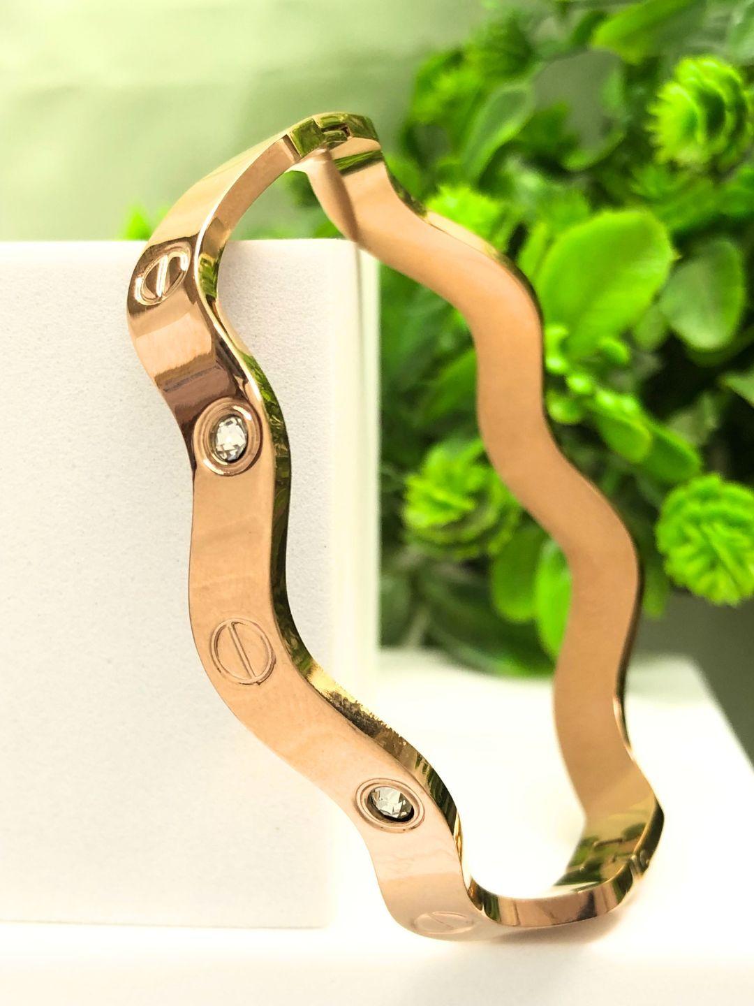 Wave Rose-Gold Bracelet DB00063