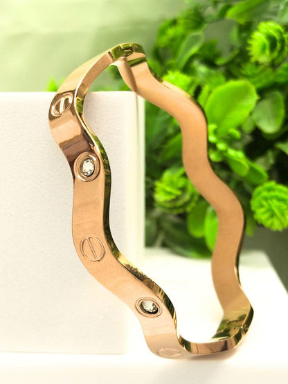 Wave Rose-Gold Bracelet DB00063