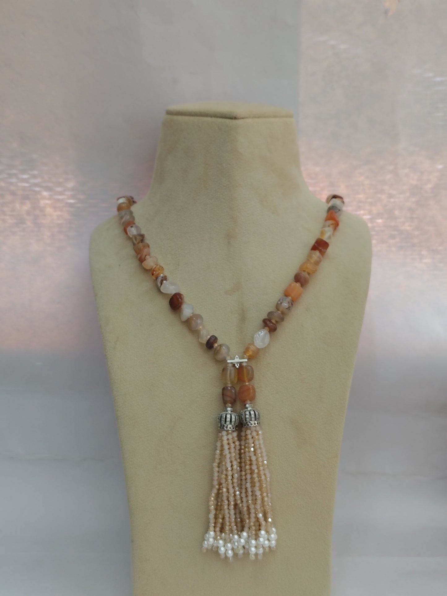 Multi colour Stone Statement Necklace