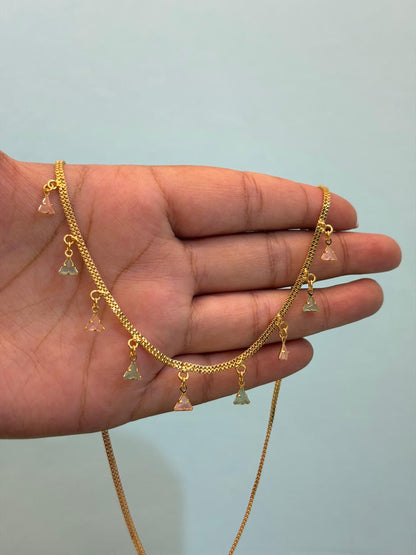Tiny Triangle Necklace