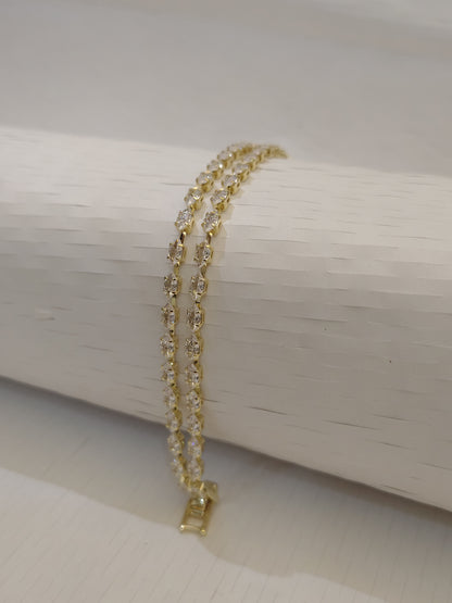 Double-Strand Crystal Tennis Bracelet