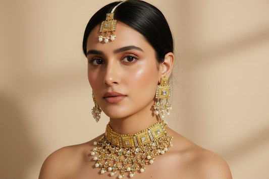 Royal Cindrella Necklace with Matching Earrings DB00103